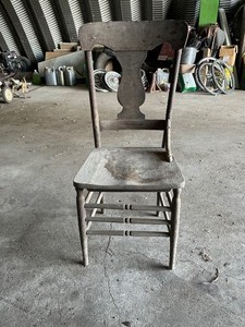 Single wood chair