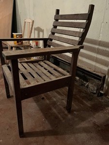 Single wood chair