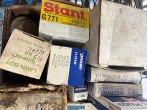 Box of car parts