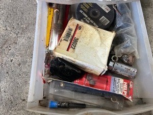 organizer full of car parts
