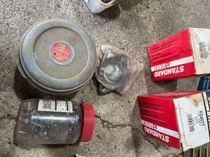 box of hardware and supplies