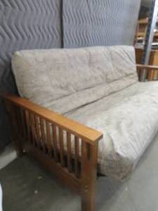 lot 15 image: MISSION STYLE FUTON