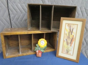 lot 65 image: VINTAGE  ANTIQUE WOODEN BOXES