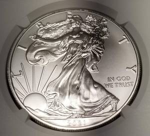 2021 ty 1 AMERICAN SILVER EAGLE MS69 NGC LAST DAY OF PRODUCTION