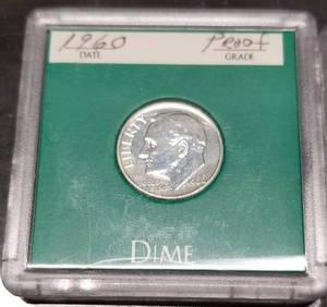 GROUP OF 3 SILVER PROOF ROOSEVELT DIMES AS PICTURED
