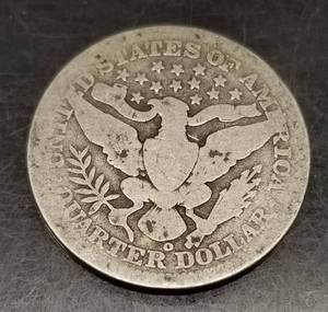 1908-O US BARBER QUARTER