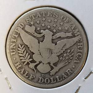 1913-D US BARBER HALF DOLLAR