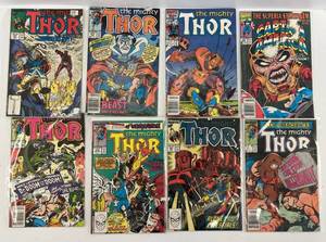 Group Of Vintage Marvel comics Including Thor And Captain America