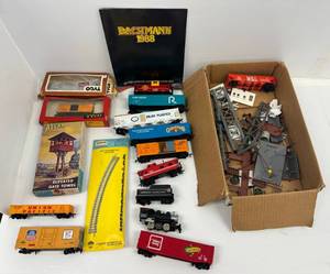 Large Group Of HO Train Cars And More
