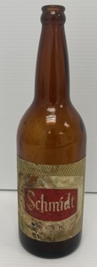 Antique1950s  Schmidt Paper Label Beer Bottle