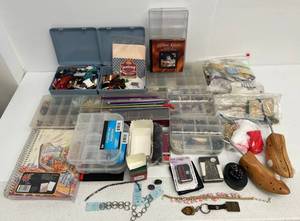 Huge Group Of Misc. Crafting Supplies Including Crafting Beads And More