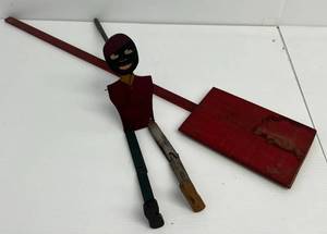 1930s Antique Dancing Puppet Folk Art