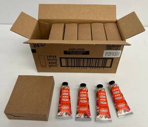 Box Of 24 1 Fl. Oz. Tubes Of Beauty & Planet Hand Lotion