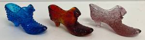 Group Of Vintage Fenton Glass Shoes