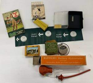 Group Of Misc. Vintage Items Including Golf Items, Vintage Automotive Items And More