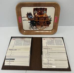 Group Including 1950s Coca Cola Tray And A Book Full Of First Day Stamps