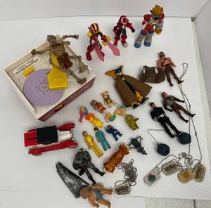 Group Of Vintage Toys Including Action Figures And More