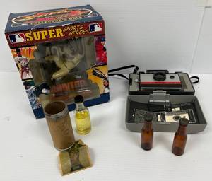 Group Of Misc. Including Tory Hunter Super Sports Heros Collectors Doll, Holy Oil And More