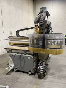 lot 1 image: CNC Rover B 7.40 FT Machine by Biesse with Pump