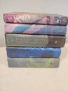 Five Hard Cover Harry Potter Books