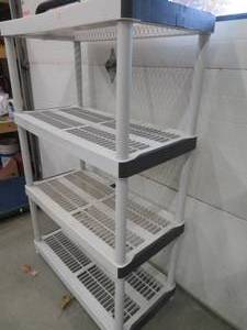 HEAVY PLASTIC SHELVING UNIT