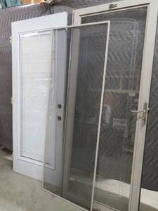 STORM DOOR, SCREEN DOOR,PLUS EVERYTHING THAT GOES WITH IT.