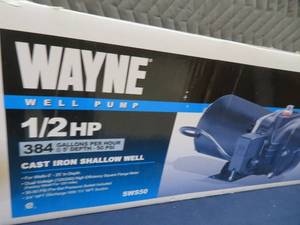 NEW IN BOX WAYNE WELL PUMP