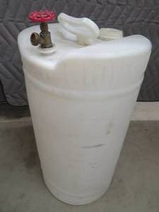 12 GALLON PLUS PLASTIC BAREL WITH SPIGET