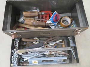 METAL HOMAK TOOL BOX FULL