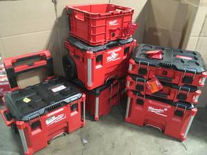 lot 16 image: Lot of Assorted Milwaukee Tool Boxes Customer Returns See Terms on Auction