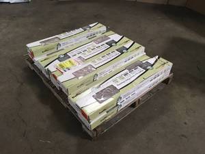 lot 37 image: Pallet of TrafficMaster Winding Brook 5.98 in. W Rigid Core Click Lock Luxury Vinyl Plank Flooring (23.95 sq. ft.case) (12 Boxes) Customer Returns See Terms onAuction