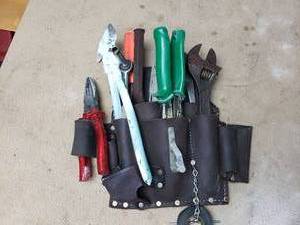 Tool Belt Pouch with Tools