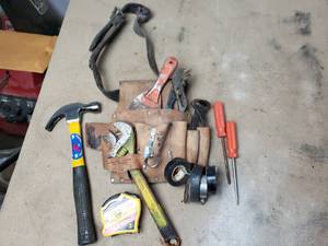 Tool Belt Pouch with Tools