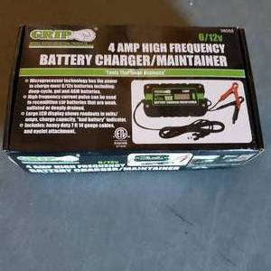 GRIP 4 Amp 612V Battery Charger  Maintainter