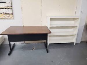 Desk and Shelf