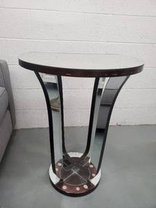Mirrored End Table