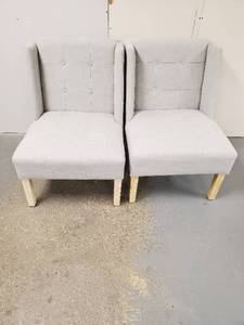 Pair of Upholstered Wingback Chairs