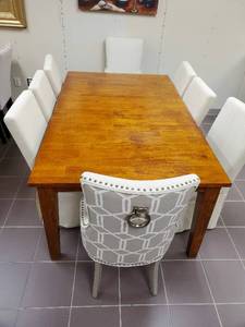 Dining Table With Eight Chairs