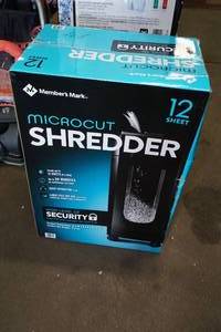 Members Mark 12 Sheet Microcut Shredder