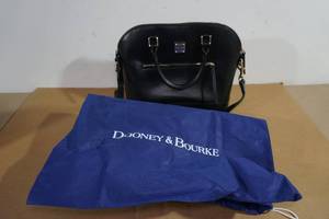 NEW Dooney &amp Bourke Saffiano Domed Zip Satchel