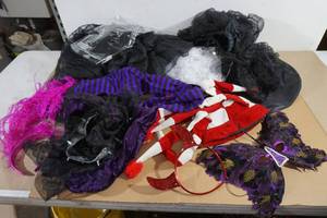 Assorted Halloween Costume Accessories - Masks, Hats, Tutus
