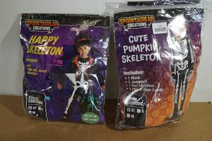 3T Halloween Costumes - Skeleton, Pumpkin