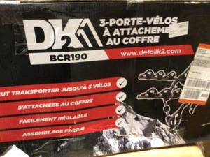 DK2 3-Bike Hitch Bike Rack Customer Returns See Terms on Auction