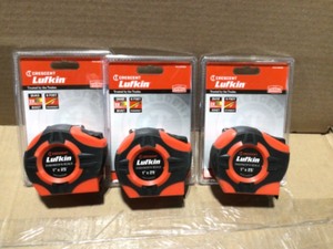 Lot of 3 Lufkin 1 in. x 25 ft. Power Return Engineers Tape Measure&nbspCustomer Returns See Terms on Auction