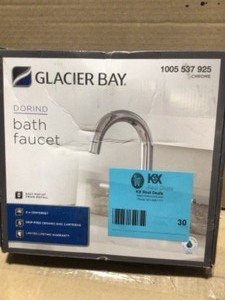 Glacier Bay Dorind 4 in. Centerset 2-Handle High-Arc Bathroom Faucet in Chrome&nbspCustomer Returns See Terms on Auction