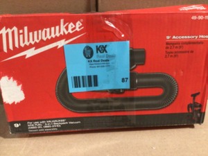 Milwaukee 1-78 in. x 9 ft. Pro-Grade Vacuum Hose for M18 FUEL Backpack Vacuum   Customer Returns See Terms on Auction