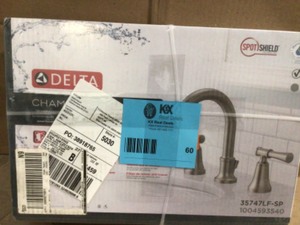 Delta Chamberlain 8 in. Widespread 2-Handle Bathroom Faucet in SpotShield Brushed Nickel   Customer Returns See Terms on Auction