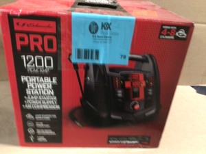 Schumacher Electric Schumacher Pro Automotive 12-Volt 1200 Peak Amp Jump Starter and Portable Power Station with 100-PSI Air Compressor Customer Returns See Terms on Auction