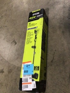 RYOBI 40V HP Brushless 15 in. Cordless Carbon Fiber Shaft Attachment Capable String Trimmer (Tool Only) Customer Returns See Terms on Auction