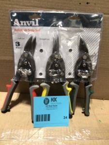 Anvil Straight-Cut Aviation Snip (3-Pack) Customer Returns See Terms on Auction